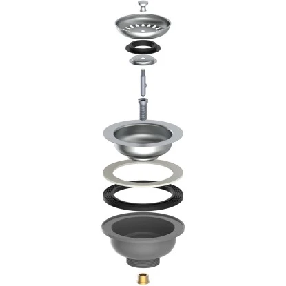 Kirchhoff Siebkörbchen Spüle Eco Save Edelstahl Grau – Bild 4