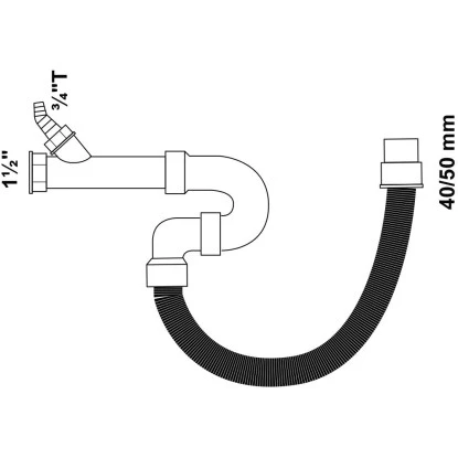 Kirchhoff Flexibler Siphon Küchenspüle Eco Save Aus Recyceltem Kunststoff – Bild 6