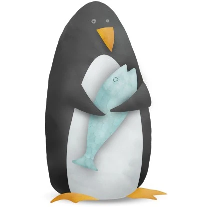 Komar Wandbild Cute Penguin 30 X 40 Cm
