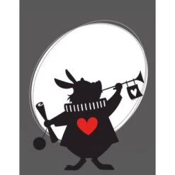 Komar Wandbild Alice Rabbit 30 X 40 Cm