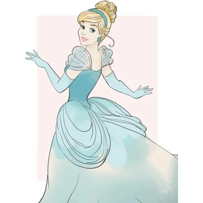 Komar Wandbild Cinderella Beauty 30 X 40 Cm