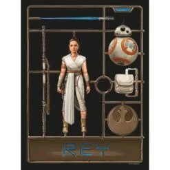 Komar Wandbild Star Wars Toy Rey 30 X 40 Cm