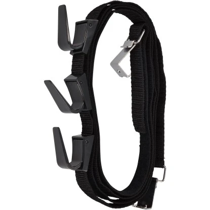 Siro Türgarderobe H206 Haken Textilband Schwarz Länge 2080 Mm Höhenverstellbar