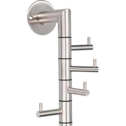 Siro Kleingarderobe 2337 Edelstahl Feingeschliffen Drehbar Länge 208 Mm