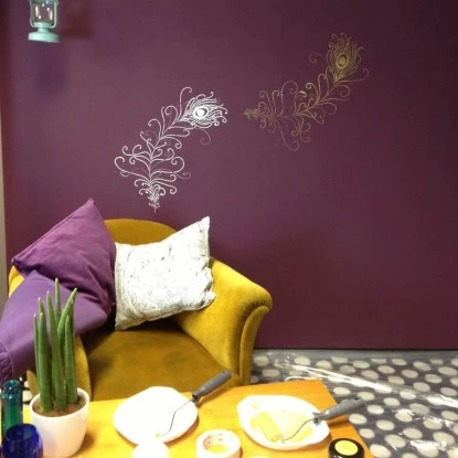 Marabu Schablone 40 X 66 Cm Peacock Feather – Bild 4