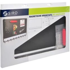 Siro Magnetische Kreidetafel Mit Hakenleiste 2431 Metall Länge 380 Mm