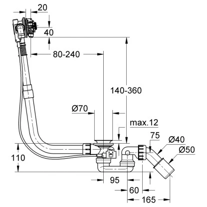 Grohe Wannenfüllgarnitur Talentofill Mit Ab- Und Überlauffunktion – Bild 2