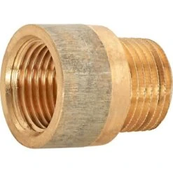 Hahnverlängerung 18,6 Mm (Rp 1/2) X 21 Mm (R 1/2) Rotguss 17,5 Mm 10 Stück