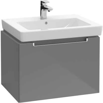 Villeroy & Boch Waschbeckenunterschrank 58,7 Cm Subway 2.0 A687 Glossy Grey