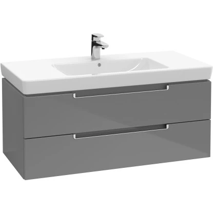 Villeroy & Boch Waschbeckenunterschrank 98,7 Cm Subway 2.0 A690 Glossy Grey