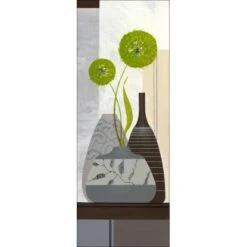 Leinwandbild Green Allium I 27 Cm X 77 Cm