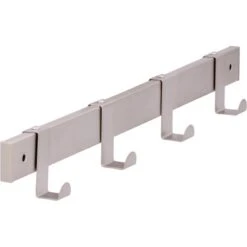 Siro Hakenleiste 1444 Metall Nickel Matt Länge 404 Mm 4 Haken