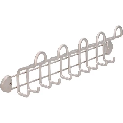 Siro Hakenleiste 1464 Metall Nickel Matt Länge 562 Mm 10 Haken – Bild 3