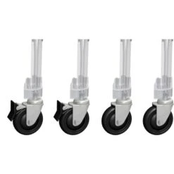 Eurobox-System Einsteckrollen-Set Outdoor Anthrazit 4 Stück