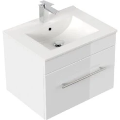 Posseik Waschplatz Viva 60 Cm Weiß Hochglanz