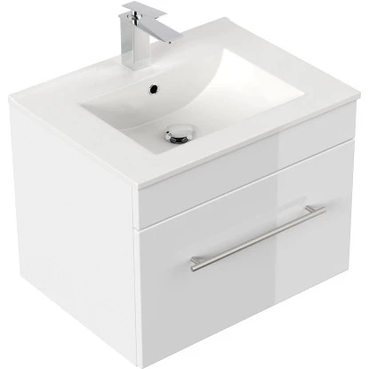 Posseik Waschplatz Viva 60 Cm Weiß Hochglanz