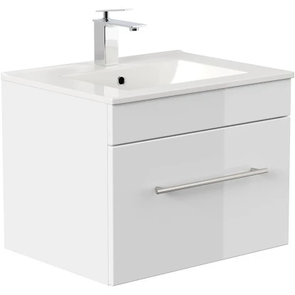 Posseik Waschplatz Viva 60 Cm Weiß Hochglanz – Bild 3