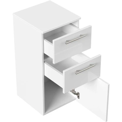 Posseik Midischrank Viva 35,2 Cm Weiß Hochglanz – Bild 4