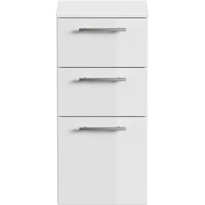 Posseik Midischrank Viva 35,2 Cm Weiß Hochglanz – Bild 5