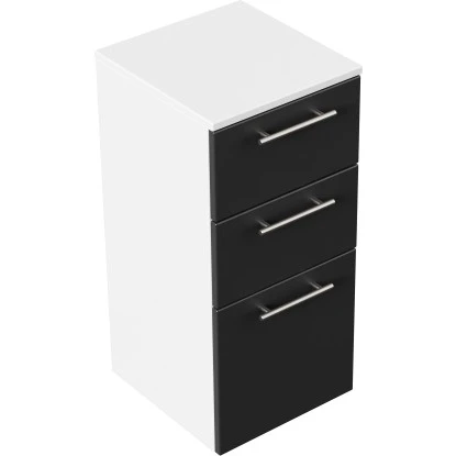 Posseik Midischrank Viva 35,2 Cm Schwarz Seidenglanz – Bild 3