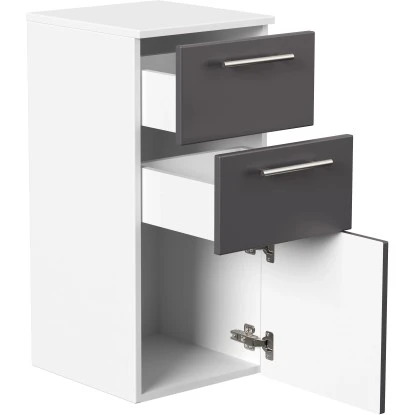 Posseik Midischrank Viva 35,2 Cm Anthrazit Seidenglanz – Bild 3