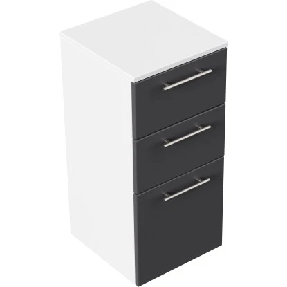 Posseik Midischrank Viva 35,2 Cm Anthrazit Seidenglanz – Bild 2