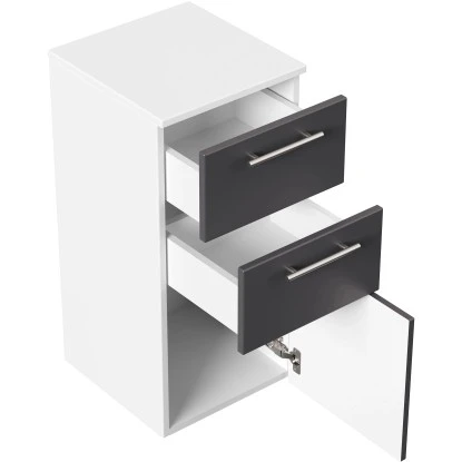 Posseik Midischrank Viva 35,2 Cm Anthrazit Seidenglanz – Bild 4