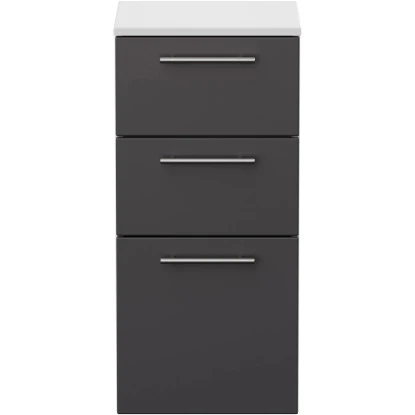 Posseik Midischrank Viva 35,2 Cm Anthrazit Seidenglanz – Bild 5