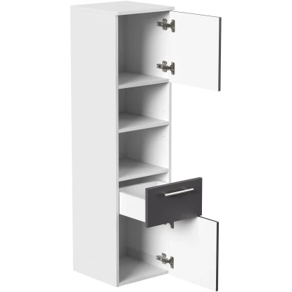 Posseik Badmöbel-Set Viva 60 Cm Anthrazit Seidenglanz 5-teilig – Bild 5