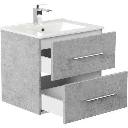 Posseik Waschplatz Homeline 60 Cm Beton2-teilig – Bild 4