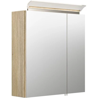 Posseik Badmöbel-Set Homeline 60 Cm Weiß Eiche Hell 3-teilig – Bild 4