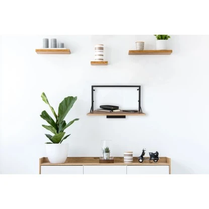 Mirrors & More Metall-Wandregal Becky Mit LED-Stripe 9 W 30 X 50 X 30 Cm – Bild 9