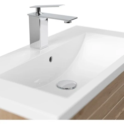 Posseik Badmöbel-Set Portus SlimLine H X B X T: 51 Cm X 70 Cm X 36 Cm Eiche Hell – Bild 5