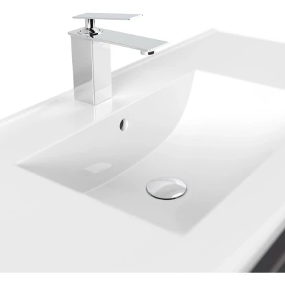 Posseik Badmöbel-Set Homeline H X B X T: 56 Cm X 101 Cm X 46,5 Cm Anthrazit – Bild 5