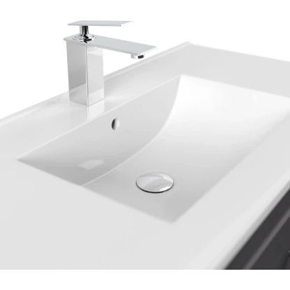 Posseik Badmöbel-Set Homeline H X B X T: 56 Cm X 91 Cm X 46,5 Cm Anthrazit – Bild 5