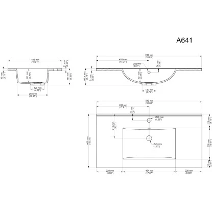 Posseik Badmöbel-Set Homeline H X B X T: 56 Cm X 91 Cm X 46,5 Cm Anthrazit – Bild 7