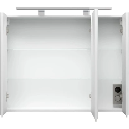 Posseik Badmöbel-Set Piano Weiß Matt 80 Cm 3-teilig – Bild 5