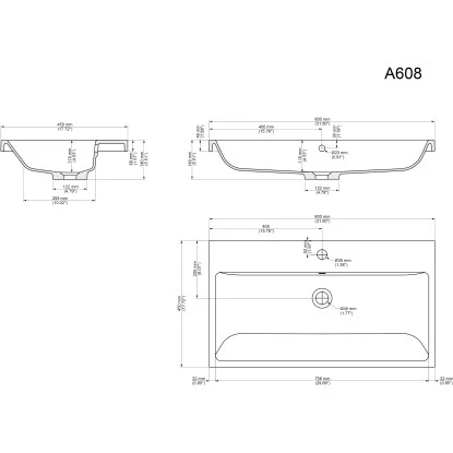 Posseik Badmöbel-Set Piano Weiß Matt 80 Cm 3-teilig – Bild 13