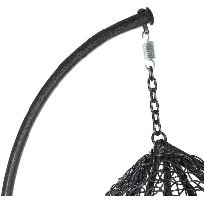 Home Deluxe Hängesessel Cielo Polyrattan Grau – Bild 12