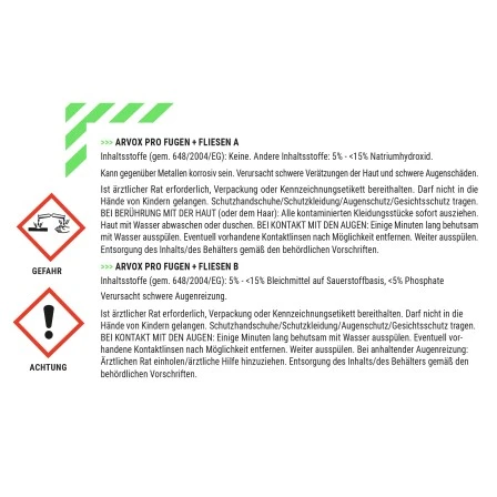 Arvox Pro Reiniger Fugen + Fliesen 1 L – Bild 2