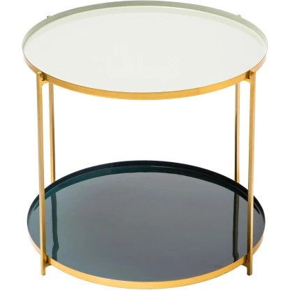 Kayoom Beistelltisch Tessa Grün-Gold 48 Cm X 57 Cm