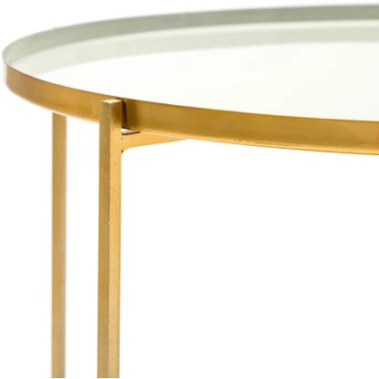 Kayoom Beistelltisch Tessa Grün-Gold 48 Cm X 57 Cm – Bild 2