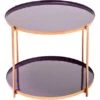 Kayoom Beistelltisch Tessa Lila-Gold 40 Cm X 50 Cm