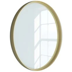 Randal Spiegel Rund Ø 60 Cm Gold Glänzend