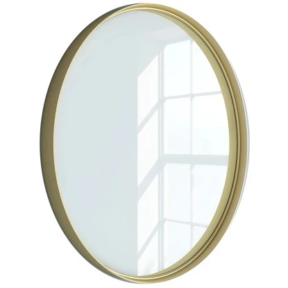 Randal Spiegel Rund Ø 60 Cm Gold Glänzend