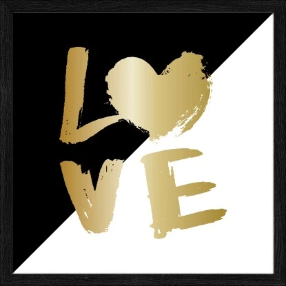 Bild Mit Rahmen Anonymus Love 32,5 Cm X 32,5 Cm