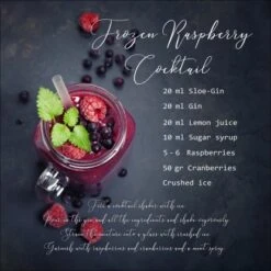 Glasbild Himbeere 20 Cm X 20 Cm