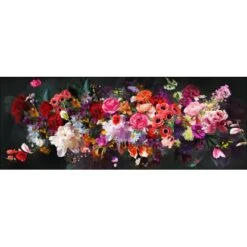Glasbild Blumenstrauß II 80 Cm X 30 Cm
