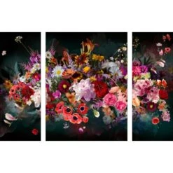 Glasbild Blumenstrauß I 120 Cm X 80 Cm