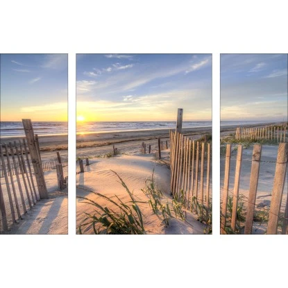 Glasbild Beach View I 120 Cm X 80 Cm